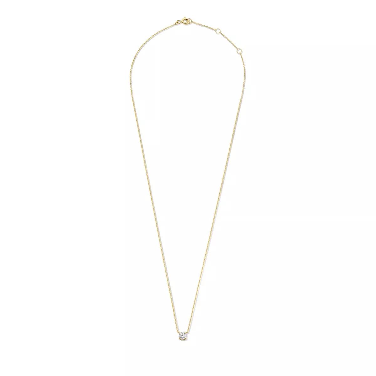 Isabel Bernard Halskette - Le Marais Garance 14 Karat Necklace With Zirconia - Gr. unisize - in Gold - für Damen