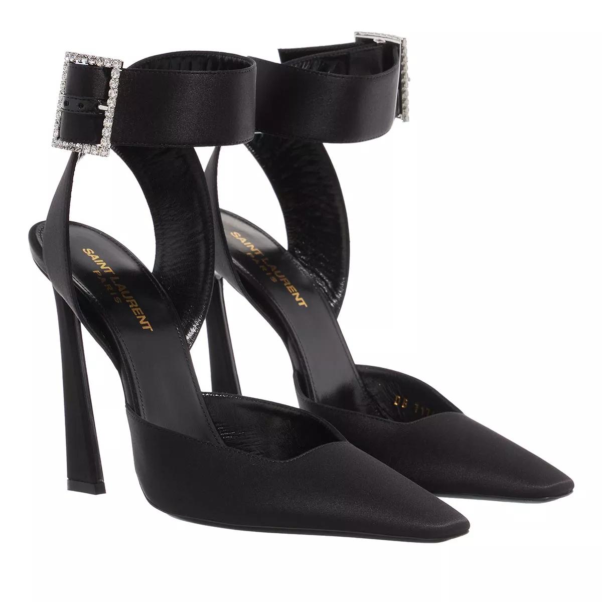 Saint Laurent Pumps & High Heels - Fanny Slingback Pumps In Crepe Satin - Gr. 38 (EU) - in Schwarz - für Damen
