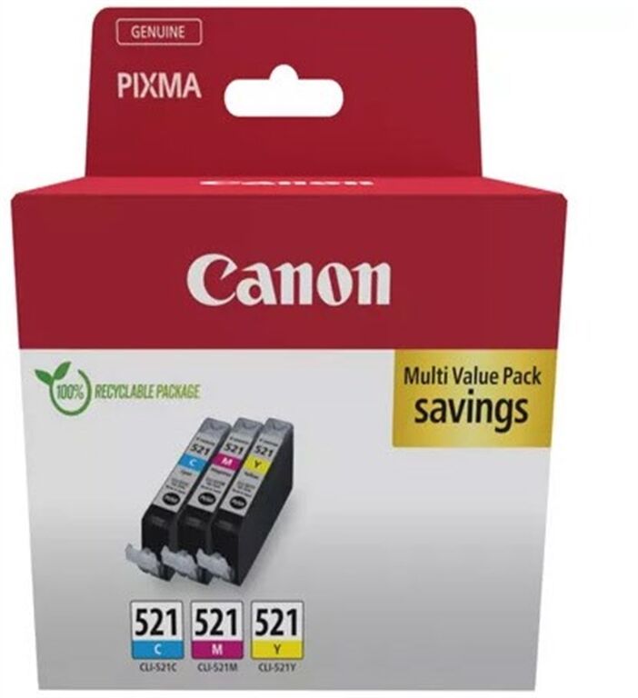 Canon CLI-521 Multipack (3-farbig)