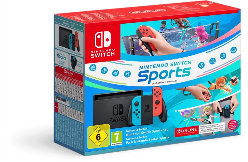 Nintendo Switch Konsole Bundle (neon rot/neon blau)
