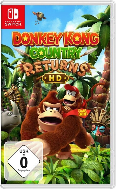 Nintendo Donkey Kong Country Returns HD (Schwarz)
