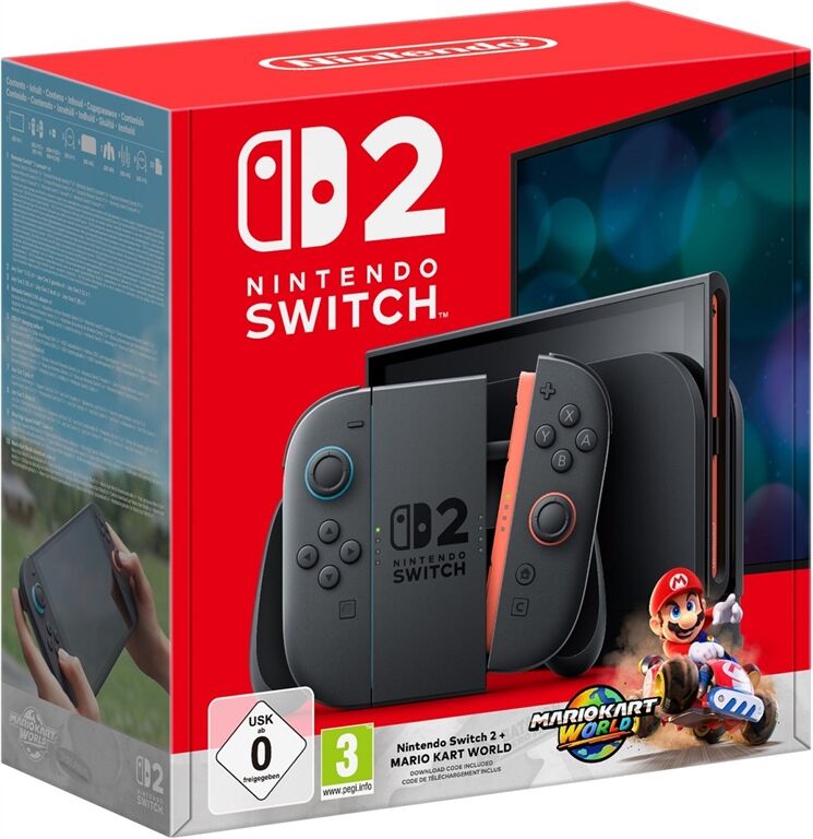 Nintendo Switch 2 Konsole inkl. Mario Kart World (Schwarz)