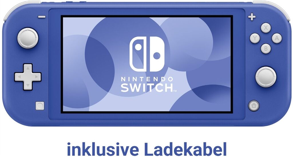 Nintendo Switch Lite Konsole Bundle (blau)