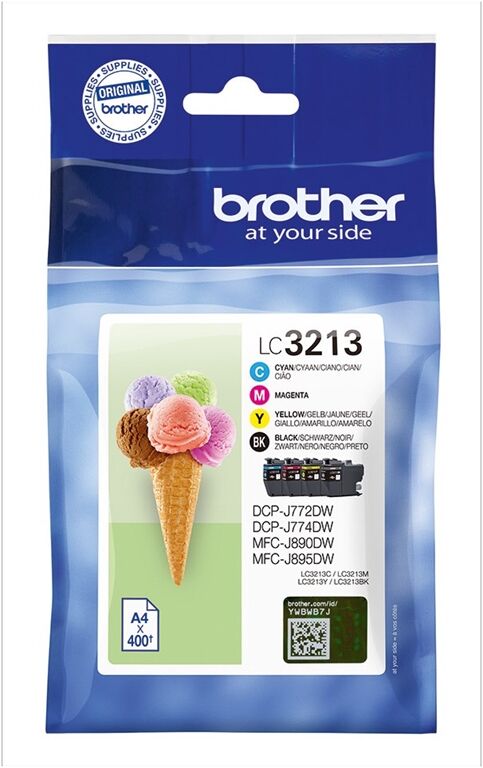 Brother LC3213VAL Ink Cart/BlK/C/M/Y
