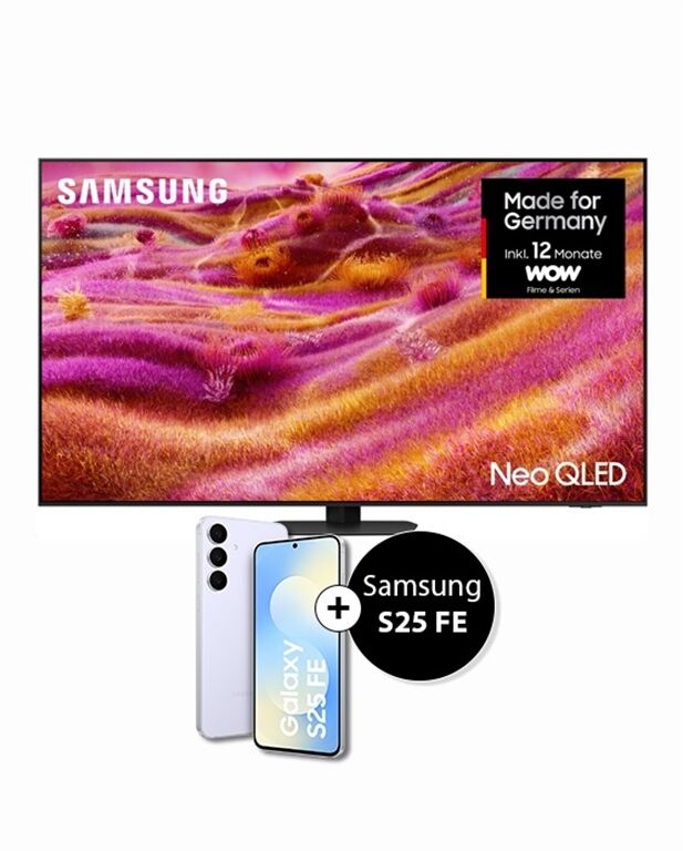 Samsung GQ75QN93FAT Xklusiv 2025 inkl. Galaxy S25FE(128GB) (von Samsung nach Registrierung) LCD, 75, 189, Ultra HD