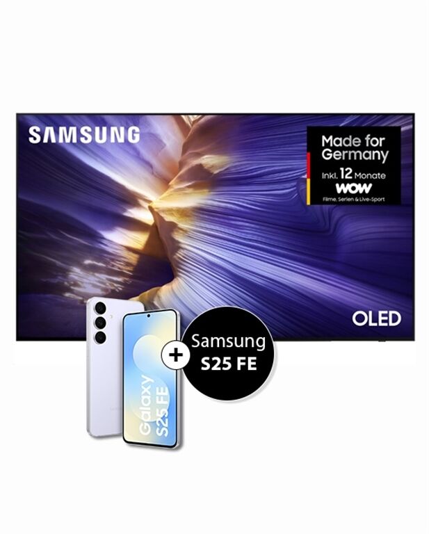 Samsung GQ83S93FAE Xklusiv 2025 inkl. Galaxy S25FE(128GB) (von Samsung nach Registrierung) OLED, 83, 209, Ultra HD
