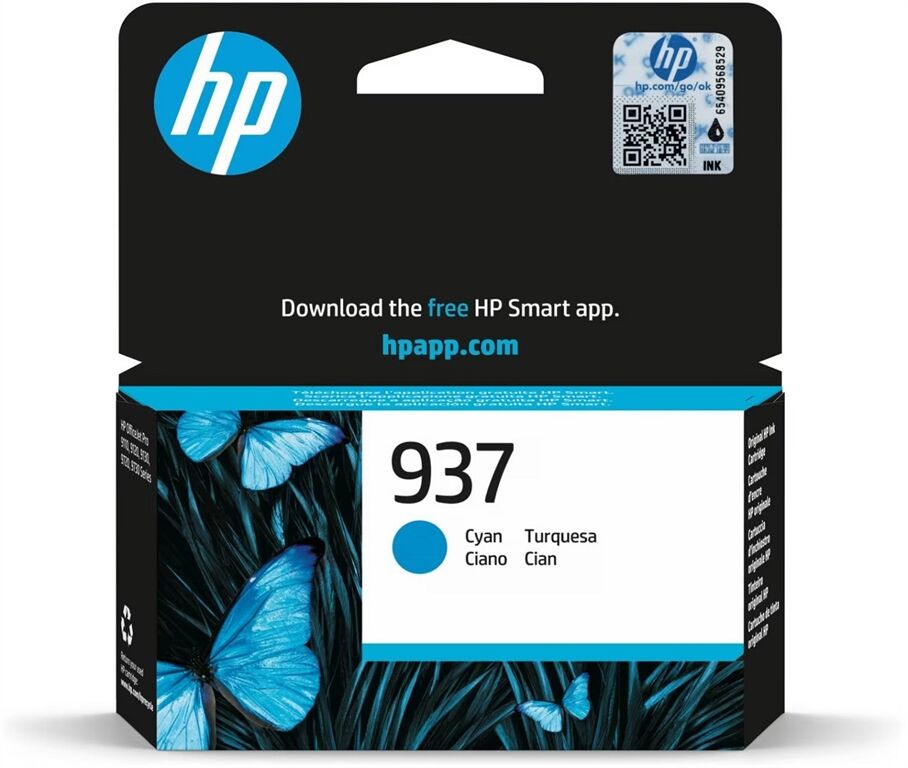 HP HP Ink/HP 937 Cyan Original Ink Car (cyan)