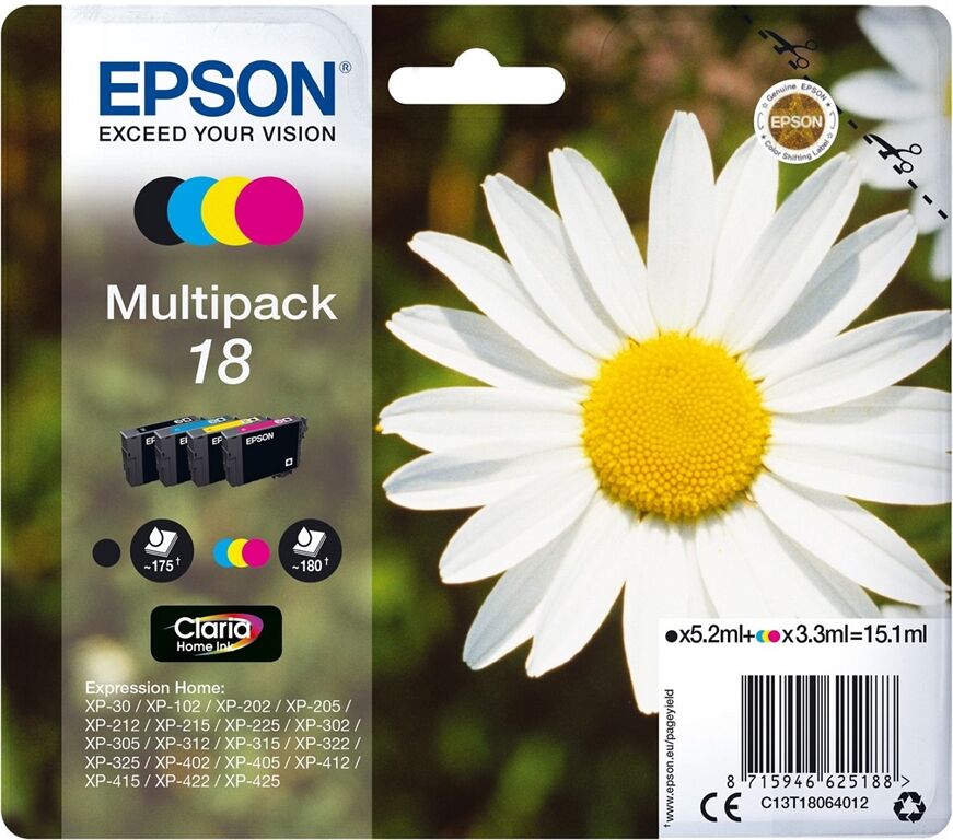 Epson Ink/18 Daisy 3.3ml CMYK