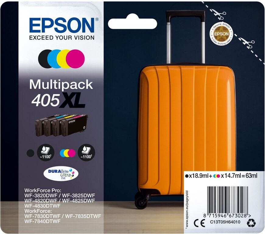Epson 405XL DURABrite Ultra Multipack (4-farbig)