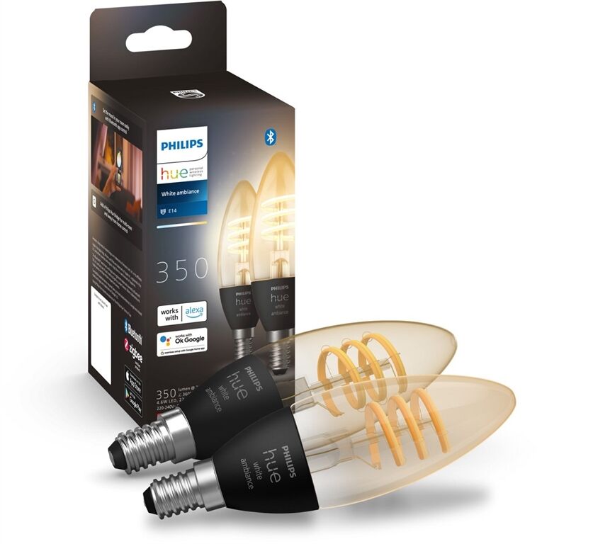 hue WA 4.9W Fil Candle E14 2P EU (Schwarz)