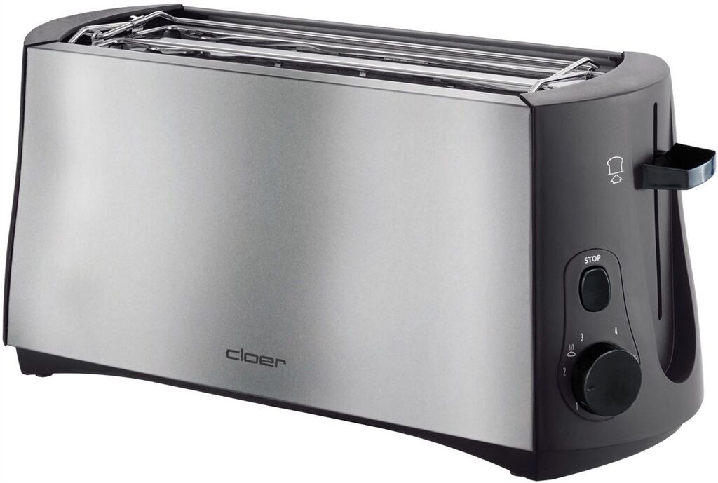Cloer 3719 Toaster (edelstahl/schwarz)