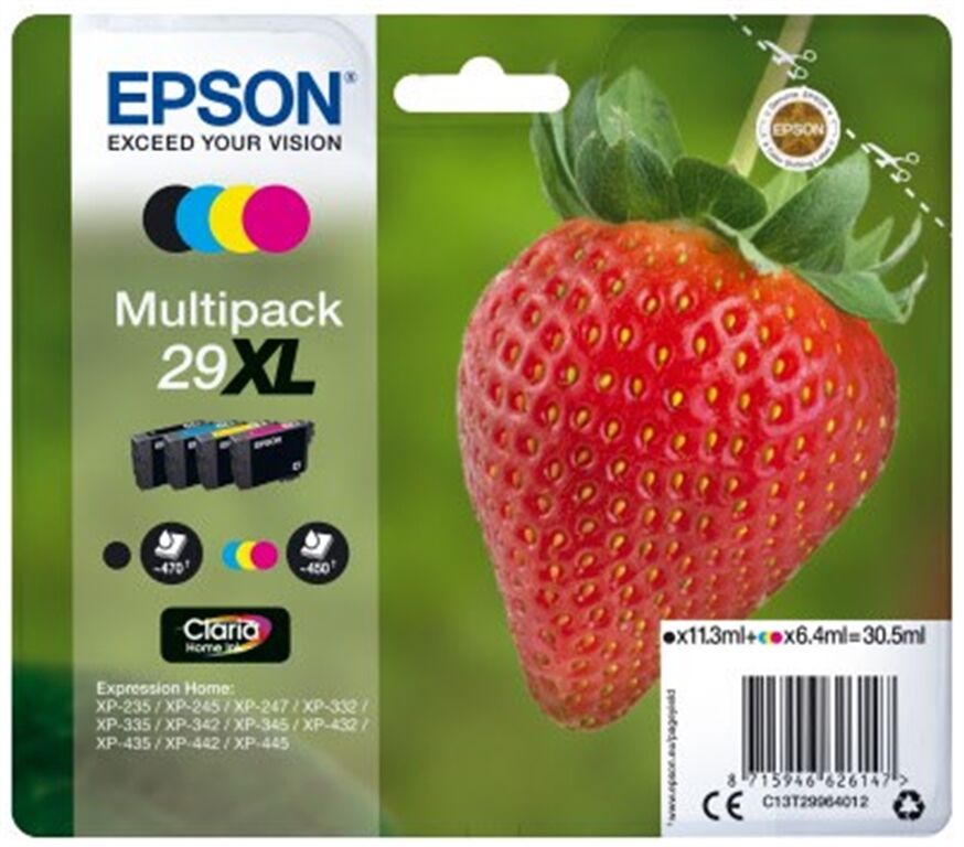 Epson Ink/29XL Strawberry CMYK (4-farbig)