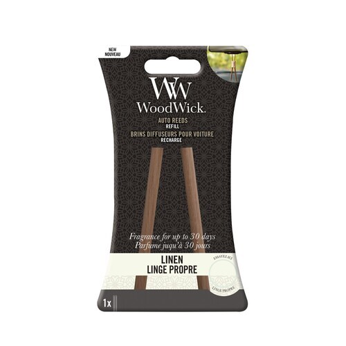 WoodWick Auto Reeds Linen Nachfüll Pack 