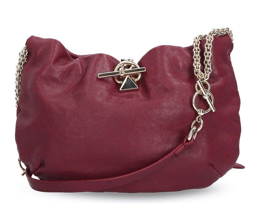 Handtasche - Domino Crossover Schultertasche, Leder, 18,5 x 16 cm, 820 hibisc