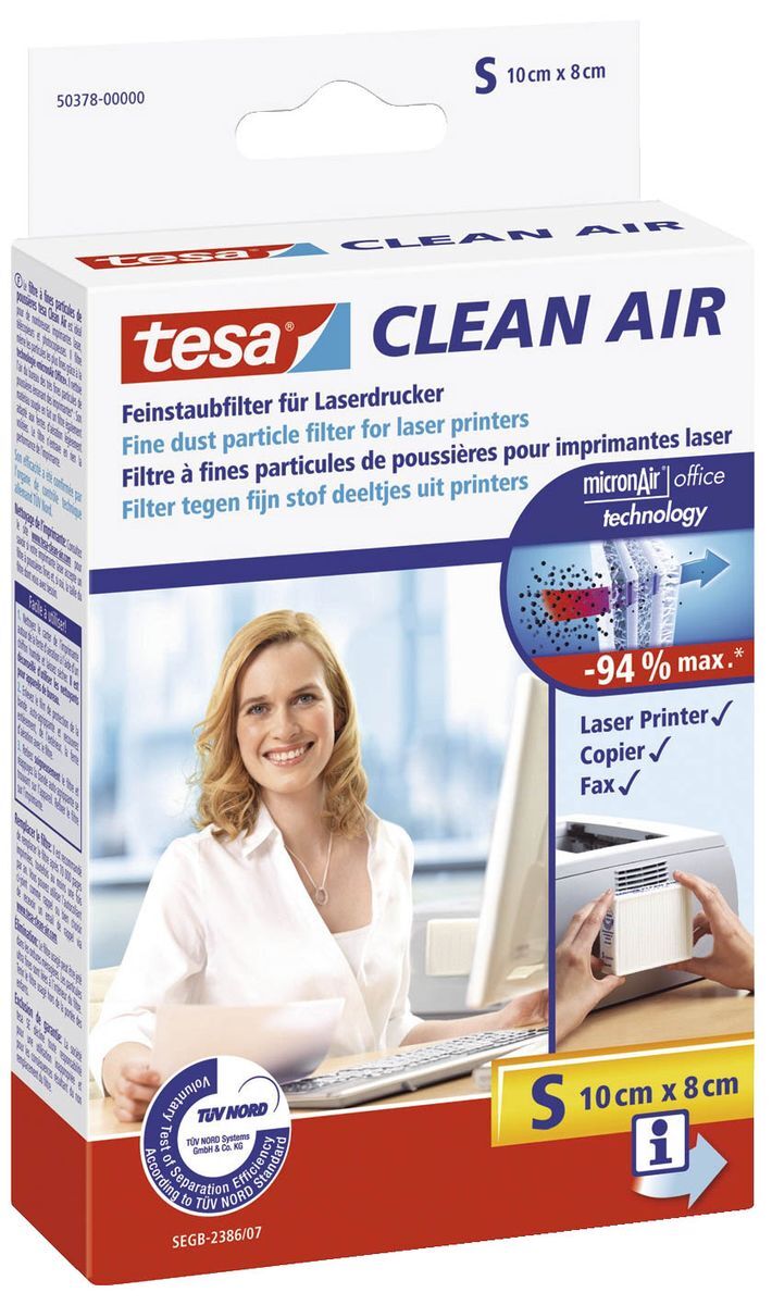 Clean Air Feinstaubfilter für Laserdrucker, Größe S
