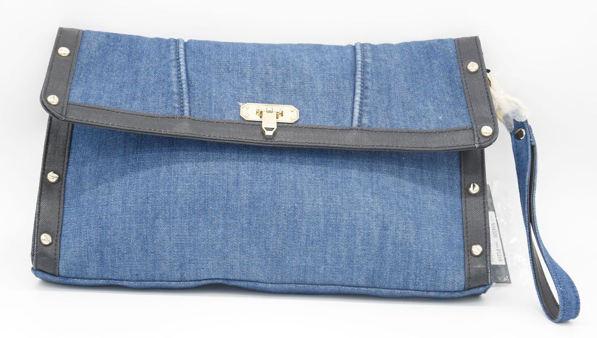 Handtasche - Clutch 'DE-INDIGO STITCH / PUERTA X04320', Blau Denim