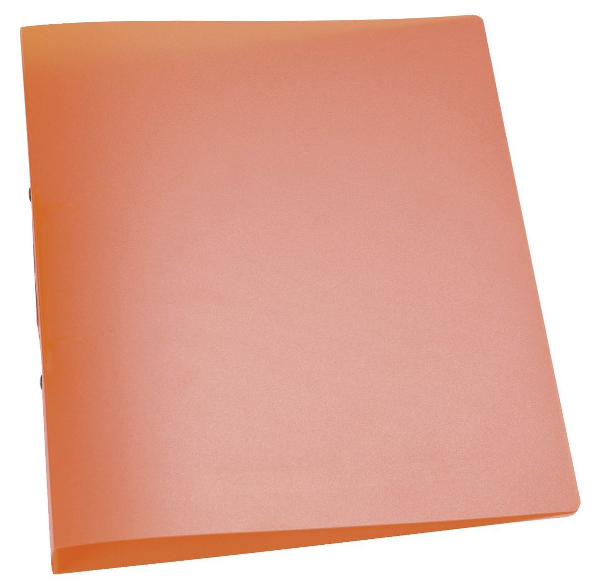 Ringbuch transparent - A4, 2-Ring, Ring-Ø 25 mm, orange-transparent