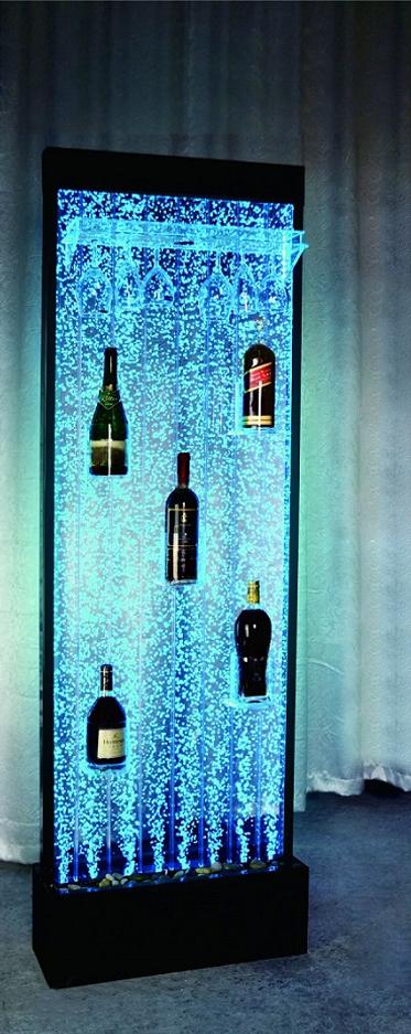 Led Regal Bar Wasser Wand Säule Trenn Wand Wasserwände Bar Theke Regal Möbel neu