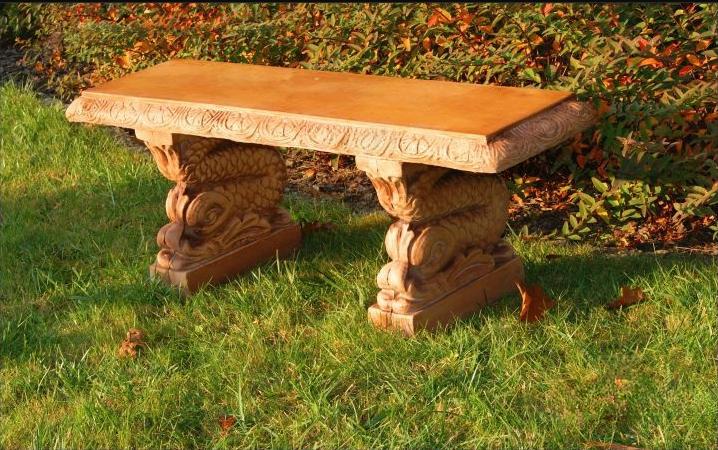 Bank Sitzbank Garten Ruhige Ecke Beton Sitz Bank Stil Möbel