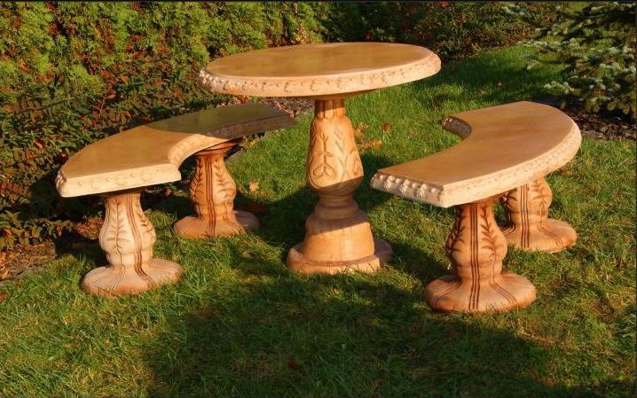 Römischer Stil Garten Tische Stein Tisch Rund Terrassen Möbel Gartenmöbel Deko