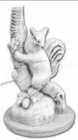 Garten Dekoration Frettchen Terrasse Stein Figuren Figur Statue Skulptur Neu 248