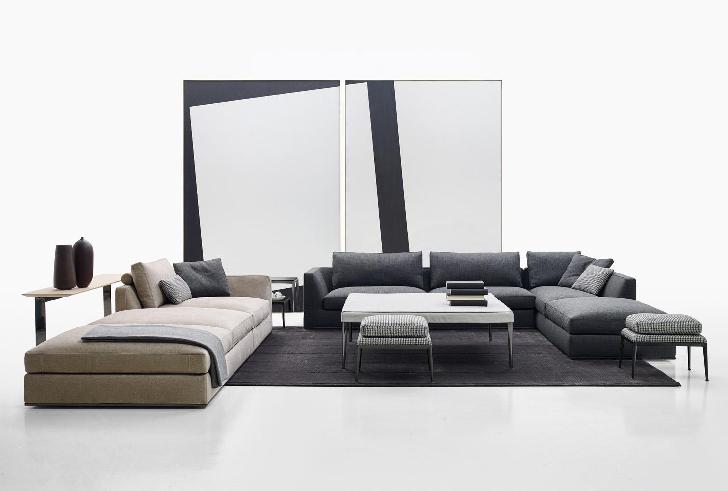 Italienische Sitz Möbel Wohn Landschaft Couch Polster Sitz Eck Garnitur Stoff