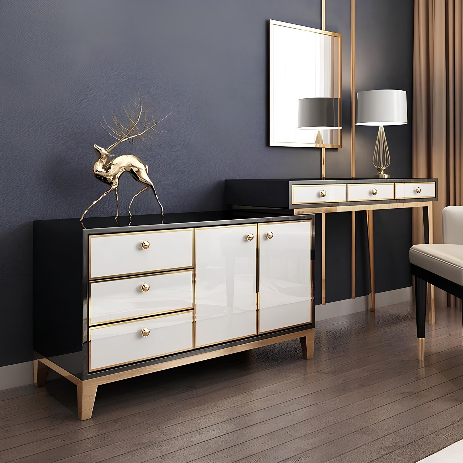 Konsolen Schmink Tische Tisch Designer Holz Kommode Side Board Kommode sekretär