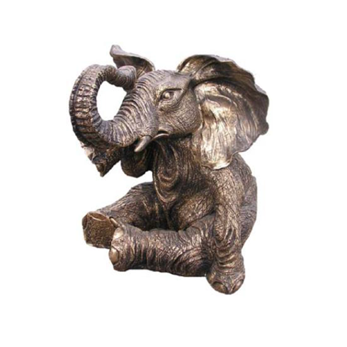 Deko Figur Statue Skulptur 48 cm FIguren Statuen Skulpturen Elefant Garten Deko