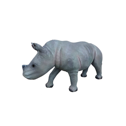 nasshorn Dekorative Statue Garten Figuren Statuen 142cm Tier Zoo Figur Plastik