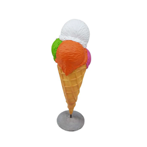 Skulptur Ente mit Eis Werbung Eisdiele Figuren Statuen Aufsteller 185 cm Comic