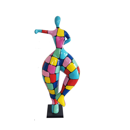 Abstrakte Figur Statue Ballerina Statuen Garten Dekoration Moderne Figuren 132cm