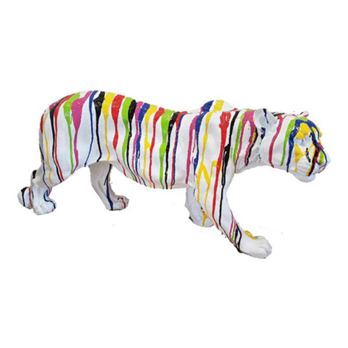 Abstrakt Tiger Figur Statue Skulptur Deko Garten Design Statuen Dekoration Zoo
