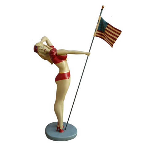 Der amerikanische Traum Frau Tanzt für Geld Statue Figur Gogo Nuttige Figur Sexy