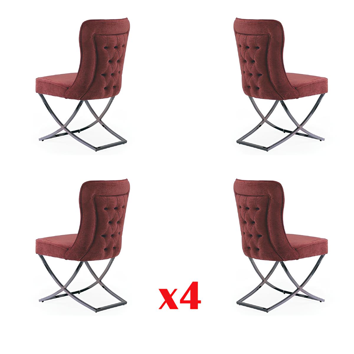 Esszimmer Stuhle Garnitur Sessel Design 4x Stühle Set Gruppe Polster Gastro Neu