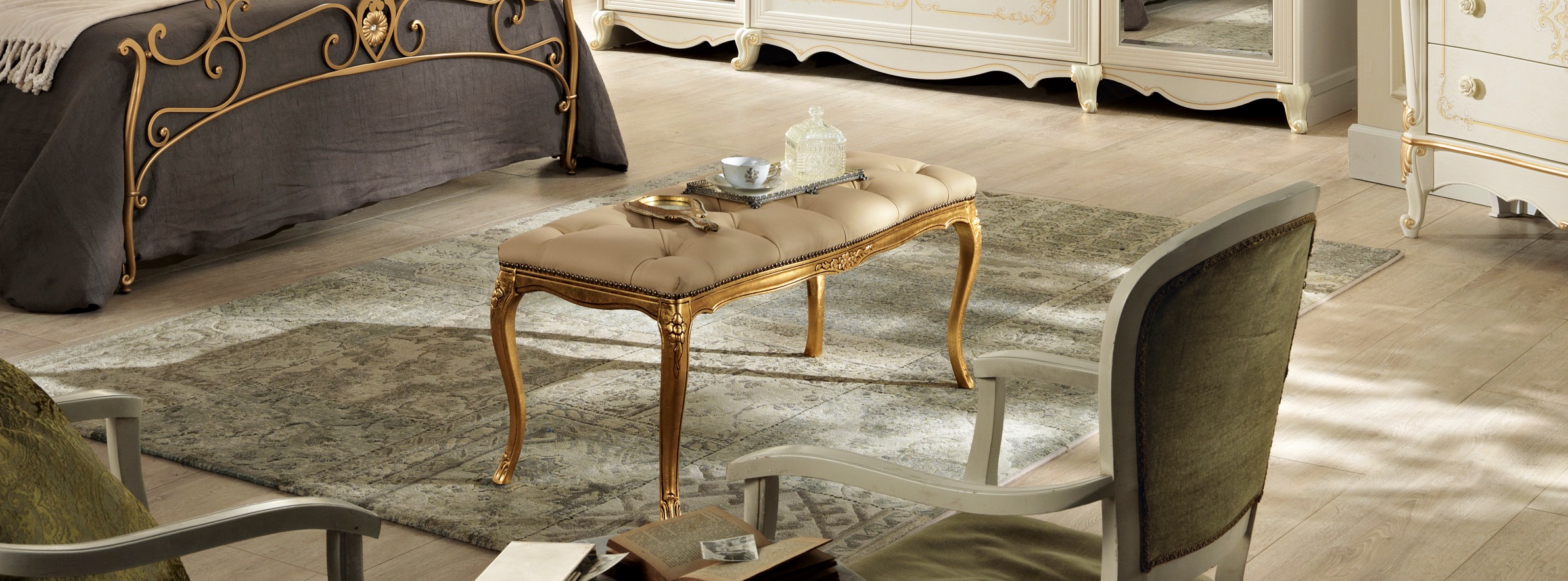 Schlafzimmer Bank Design Bank Wohnzimmer Bänke aus Naturholz Goldenes Hocker