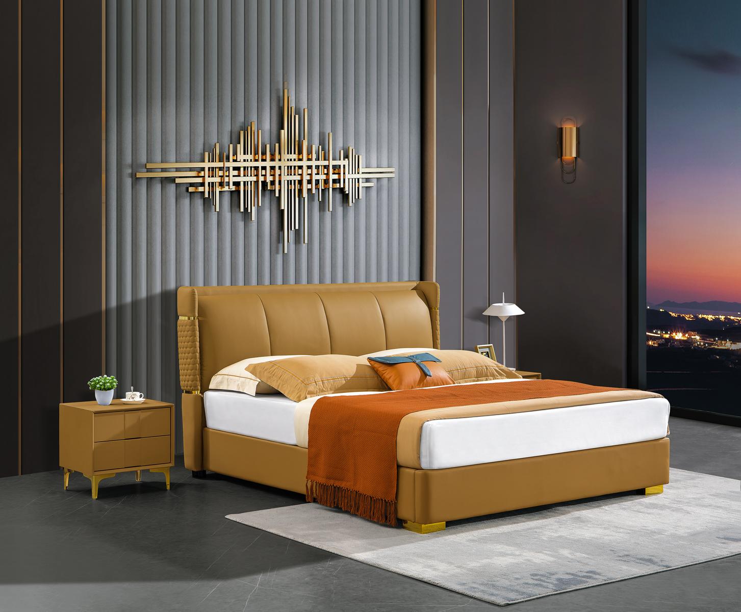 Klassisches Bett Doppel Hotel Betten 180x200 Möbel Schlafzimmer Luxus Möbel Neu
