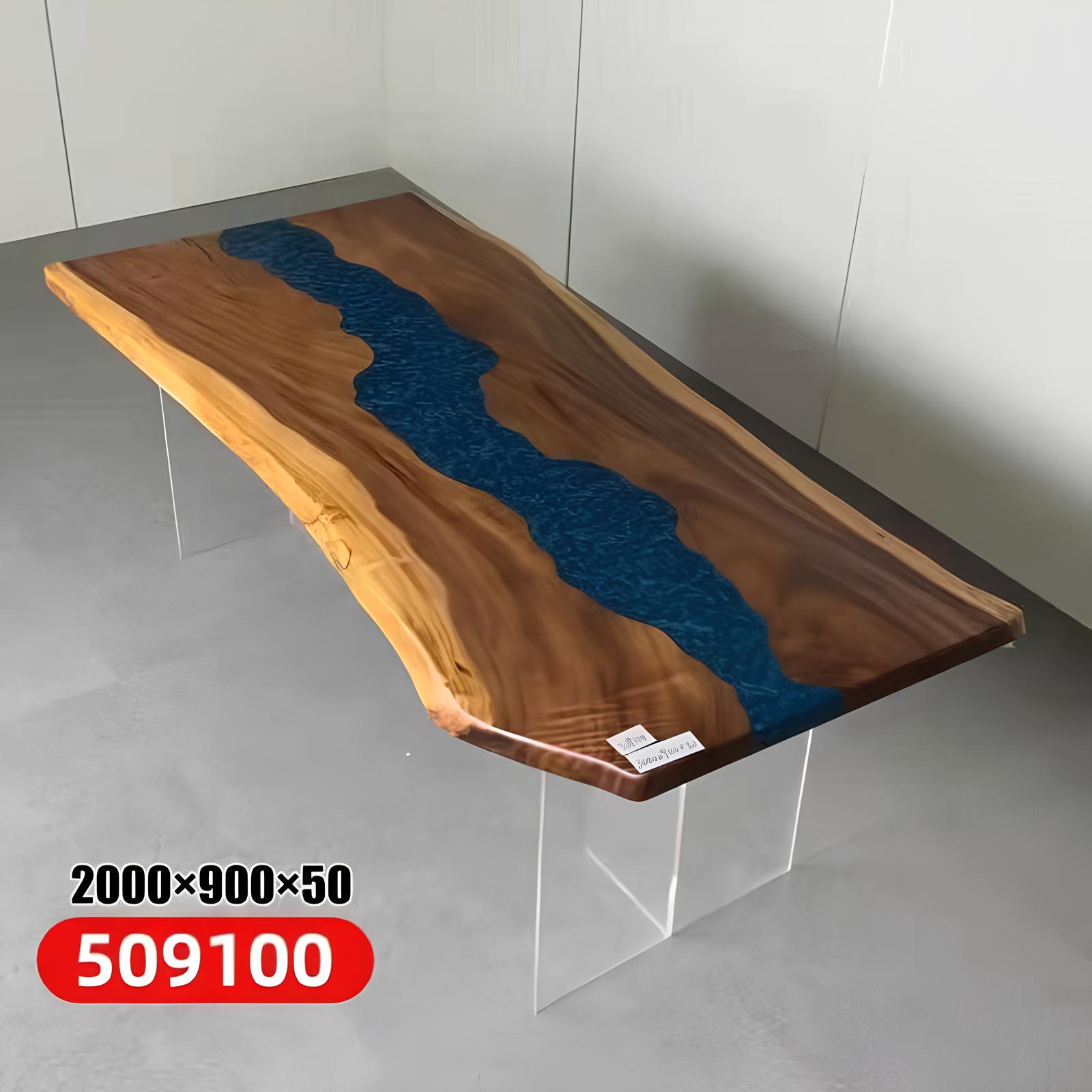 Esstisch Meer Wasser River Echtes Holz Flusstisch 200x90 Tische Epoxidharz Neu