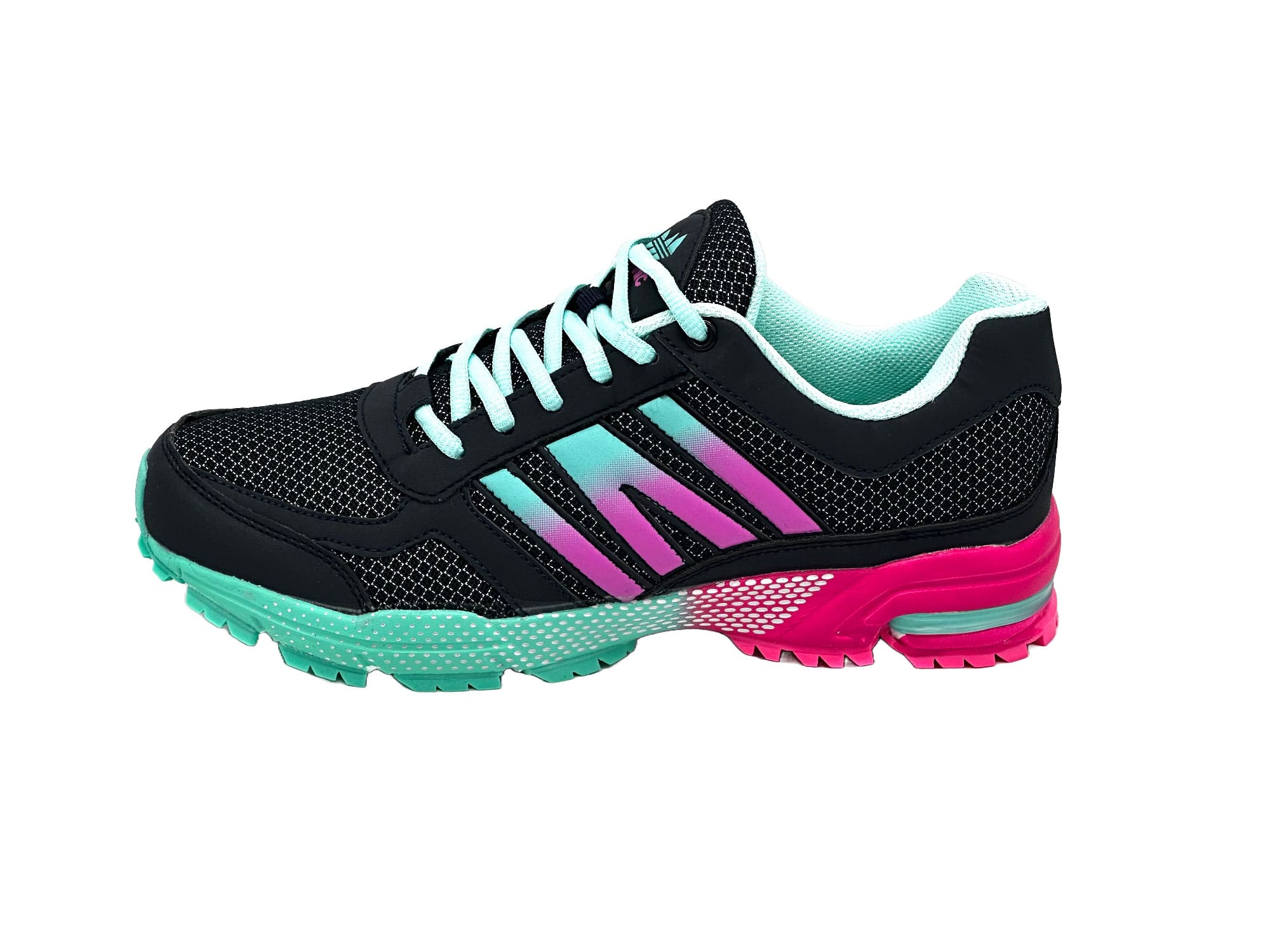 Sneaker atmungsaktive Laufschuhe Navy-Blau-Fuchsia 36