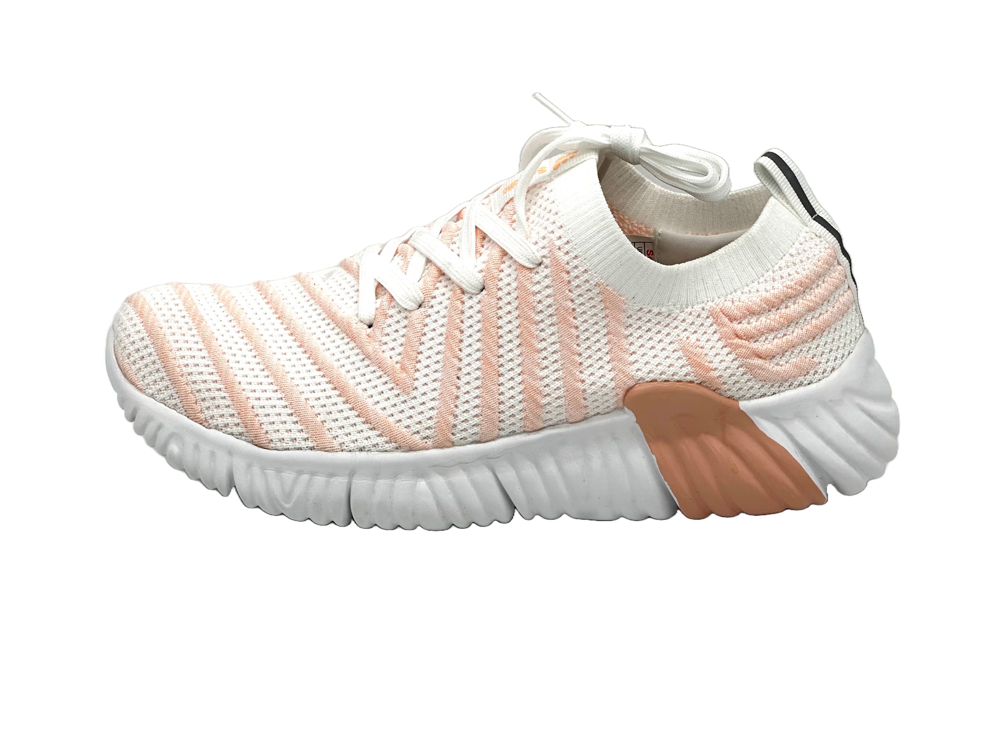 Damen Sneaker Laufschuhe für Freizeit Weiß-Pink 36
