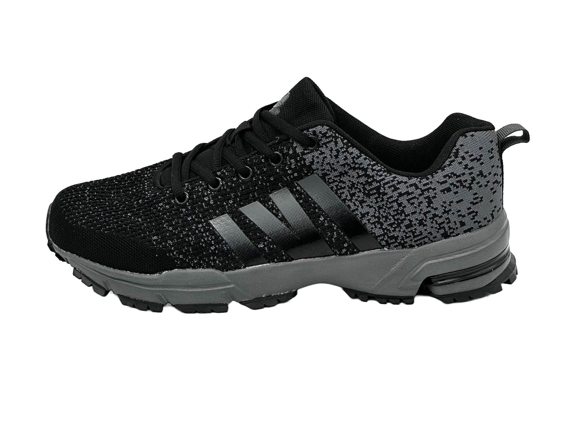 Sportschuhe Turnschuhe Laufschuhe Schwarz-Dunkelgrau 36