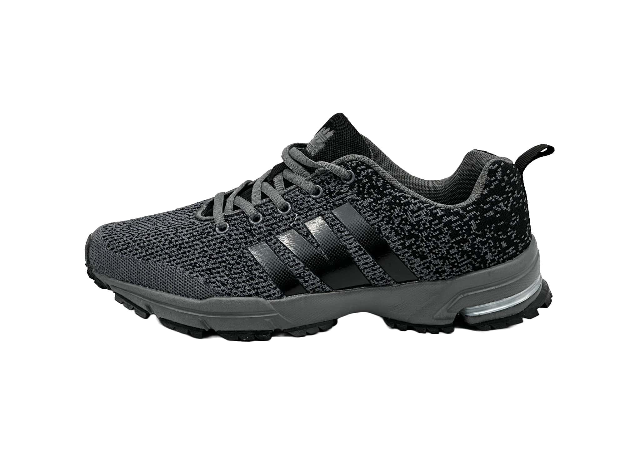 Sportschuhe Turnschuhe Laufschuhe Dunkelgrau-Schwarz 41