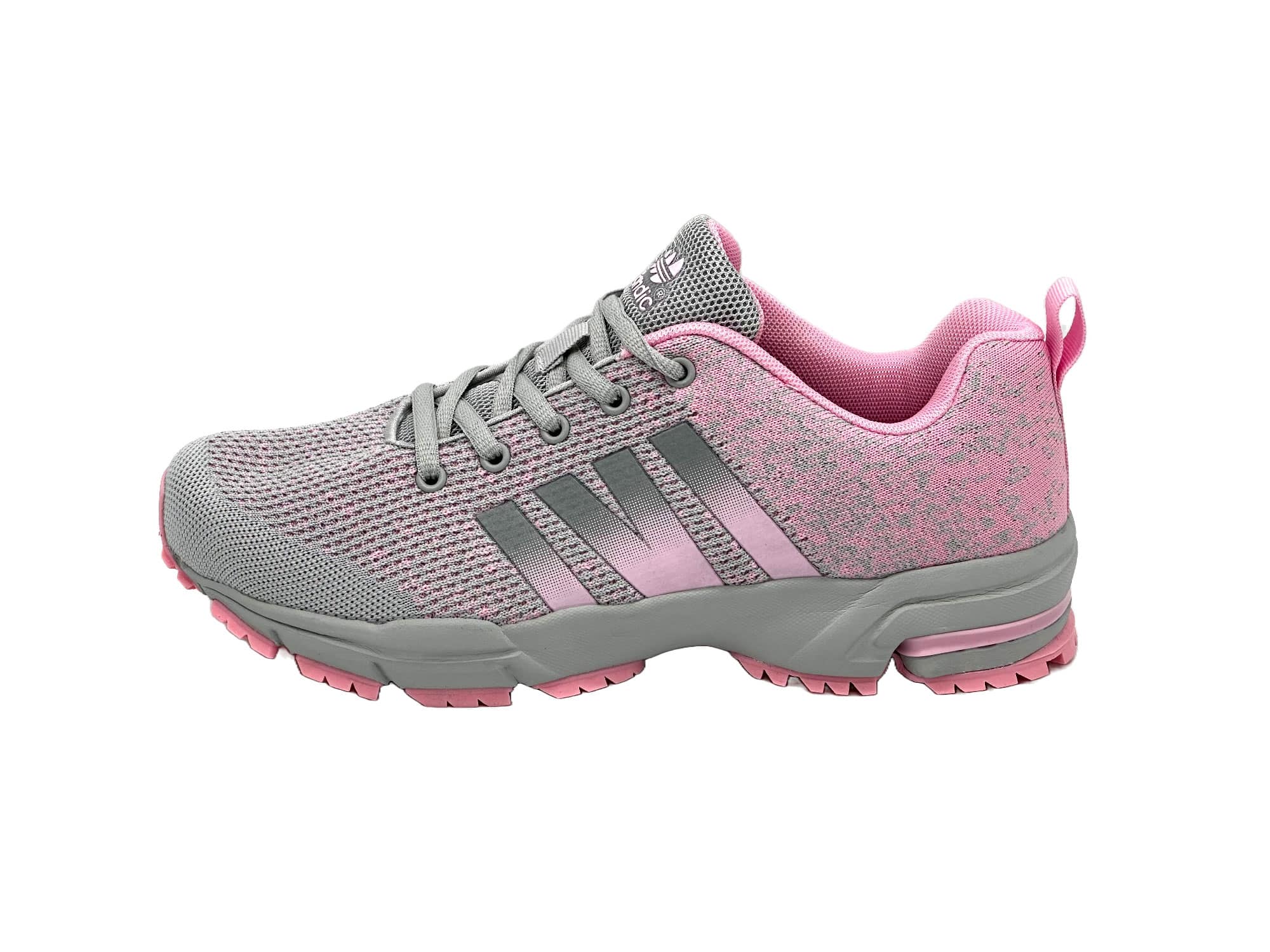 Sportschuhe Turnschuhe Laufschuhe Grau-Pink 36