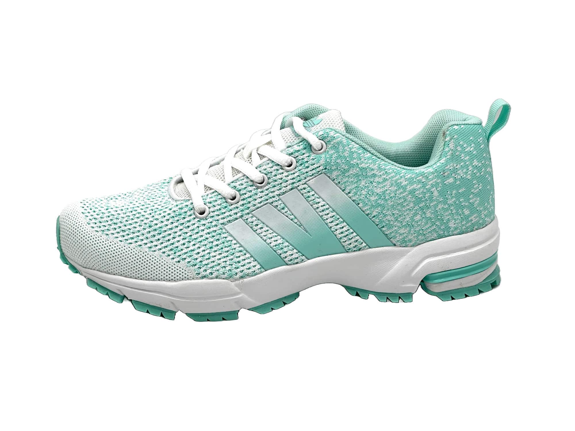 Sportschuhe Turnschuhe Laufschuhe Weiß-Mintgrün 36