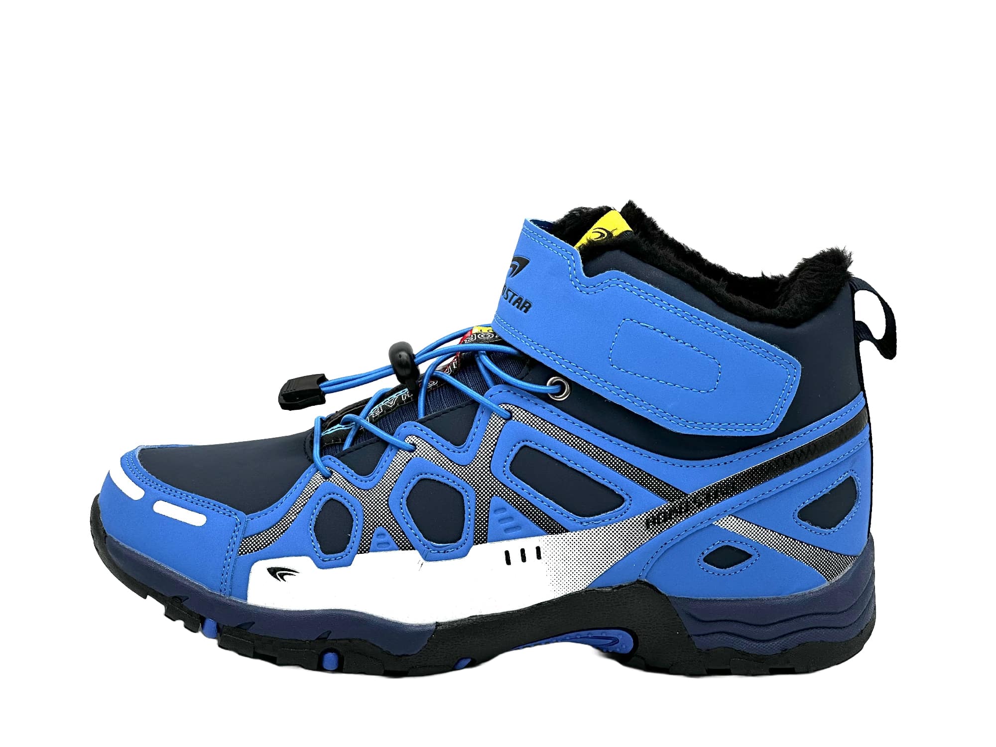 Herren Wanderschuhe gefütterter Stifel Navy-Blau-Weiß 41