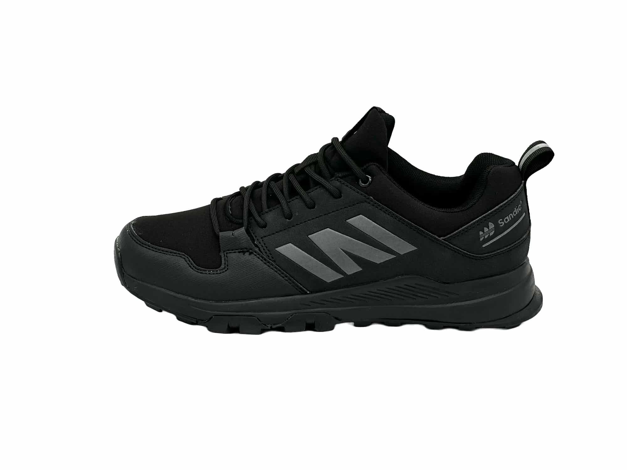 Trekkingschuhe Outdoor Wanderschuhe Soft shell Schwarz-Dunkelgrau-PU 41