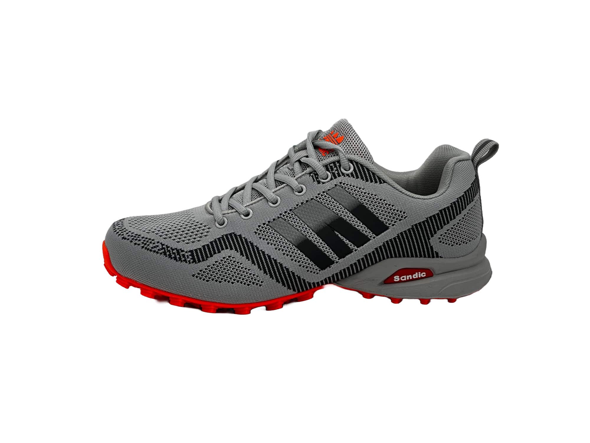 Laufschuhe  Sneaker Turnschuhe Grau-Dunkelgrau-Orange 36