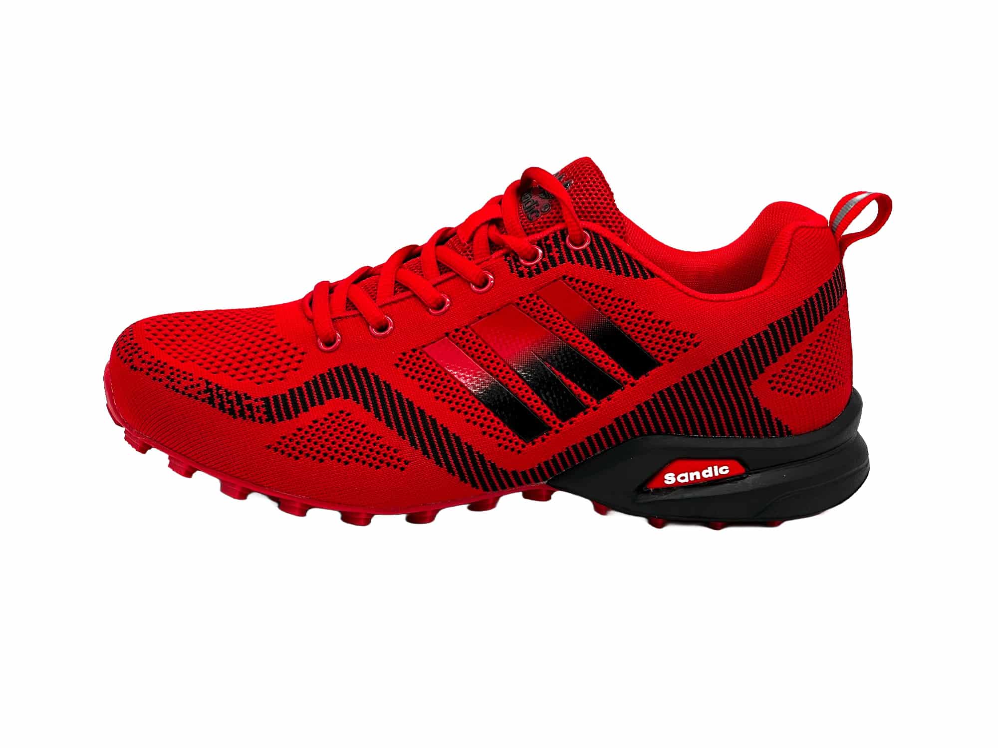 Laufschuhe  Sneaker Turnschuhe Rot-Schwarz 36