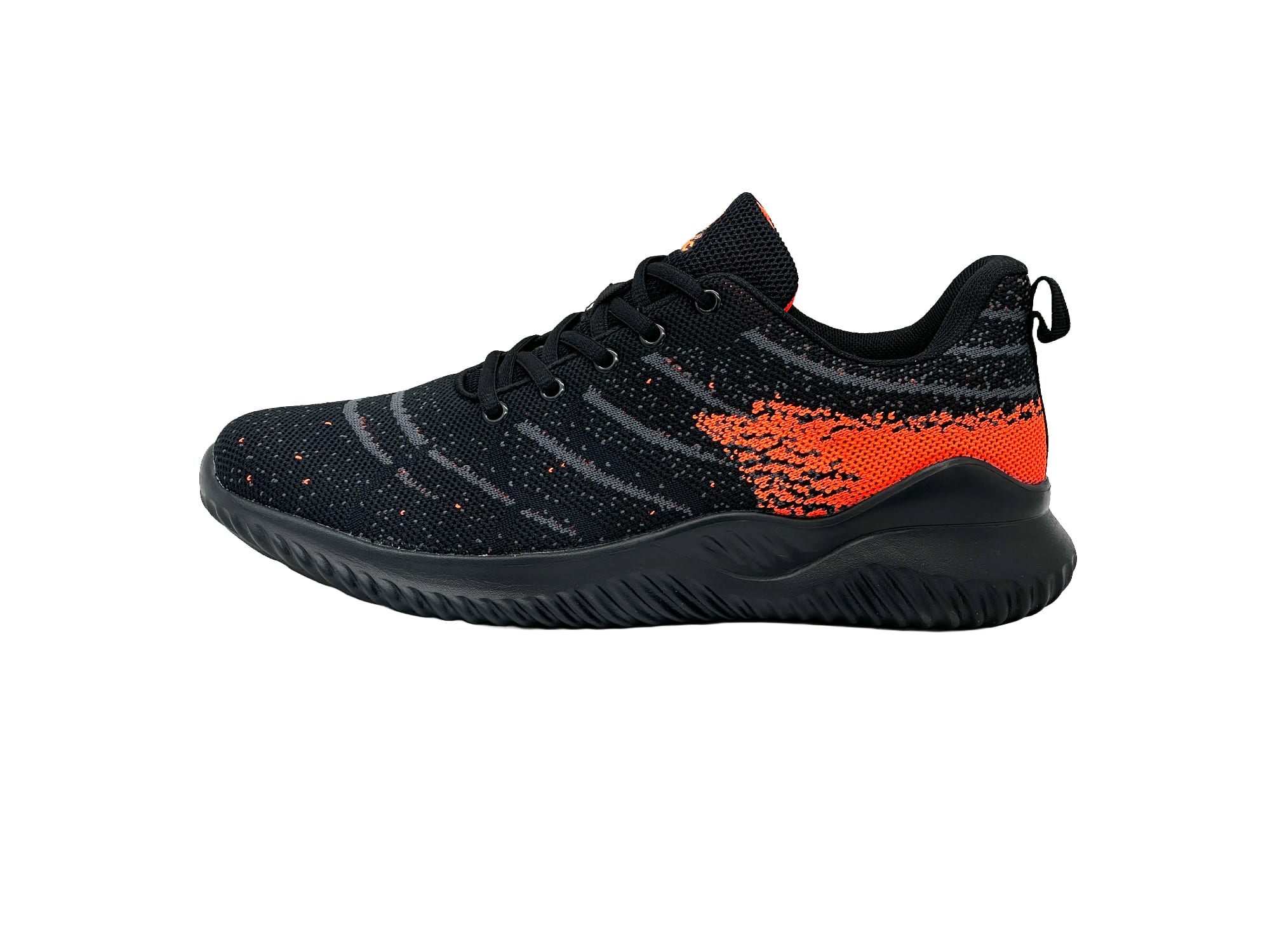 Laufschuhe Running Trekkingschuhe Schwarz-Dunkelgrau-Orange 36