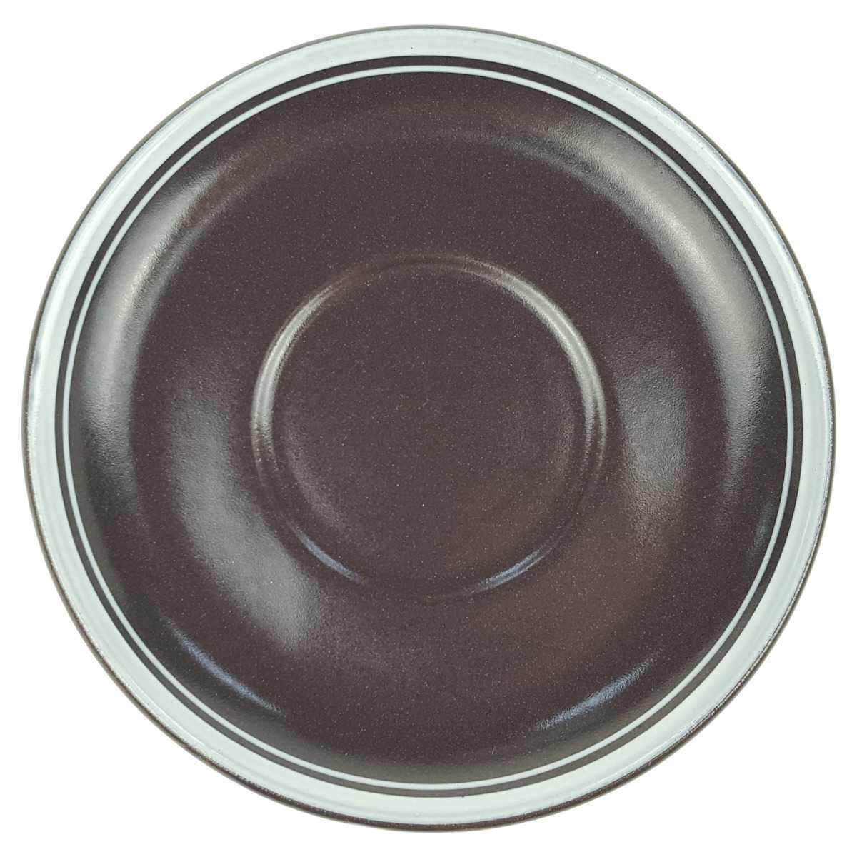 Untertasse für Kaffee Aufschrift Espresso 14 cm Waechtersbach braun weiß