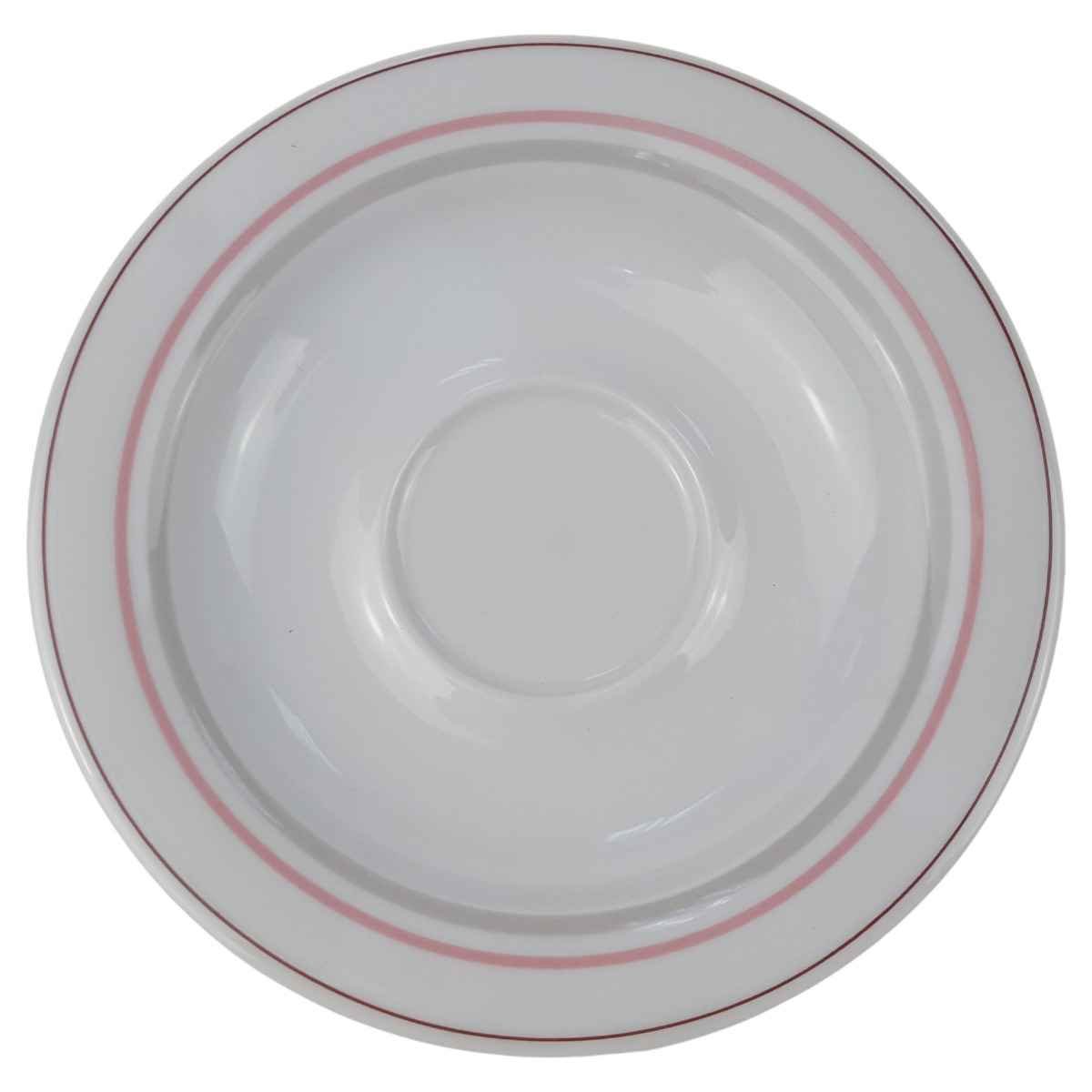 Untertasse 14,5 cm Winterling Kirchenlamitz Simona Rosa Grau Braun Streifen gebraucht - sehr gut